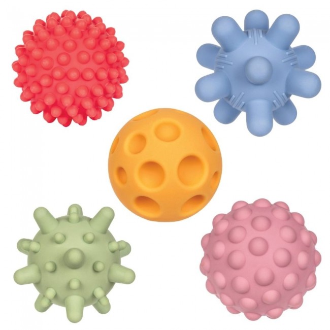 Sensory balls without holes TULLO pastel, 5 pcs Sensory balls without holes TULLO pastel, 5 pcs