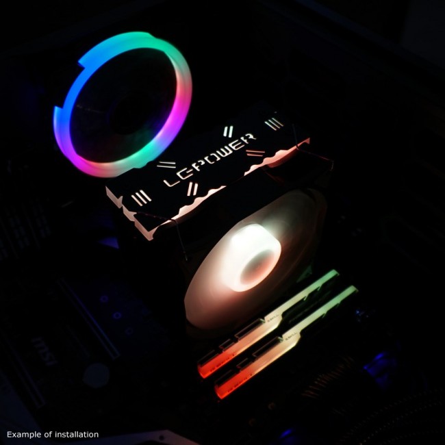 LC-Power LC-CC-120-ARGB-PRO computer cooling system Processor Cooler 12 cm Black