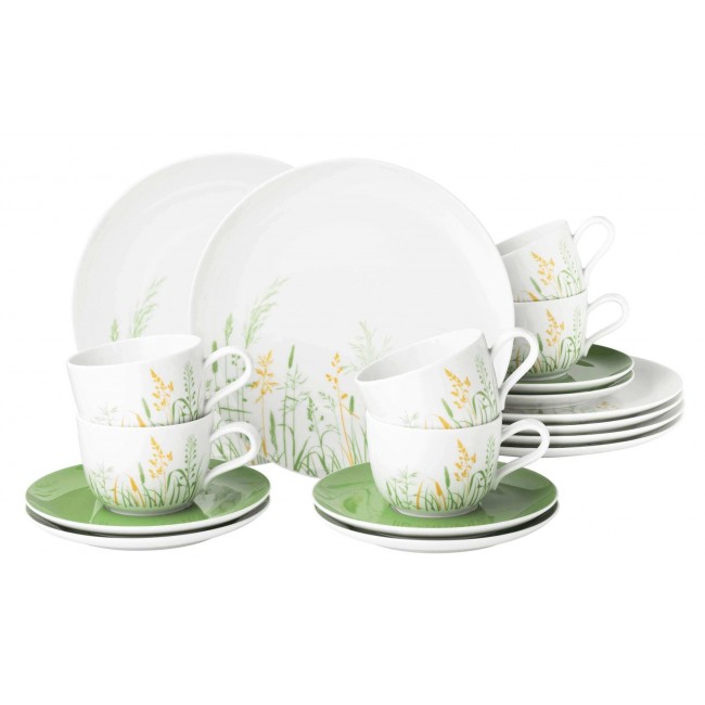 Coffee set for 6 people SELTMANN MEADOW GREEN