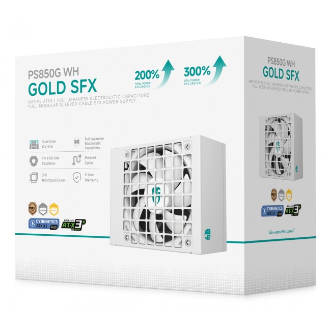 Gamer Storm PS850G WH power supply unit 850 W 20+4 pin ATX ATX White