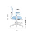 Junior 3.1 Blue swivel chair