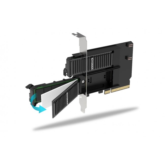Icy Dock MB312M4P-B interface cards/adapter M.2, PCIe Icy Dock MB312M4P-B interface cards/adapter M.2, PCIe