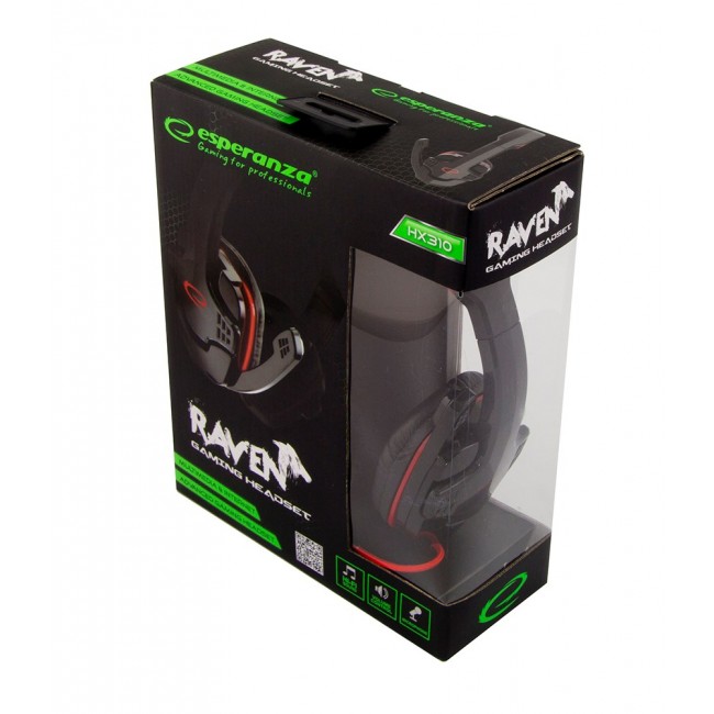 Esperanza EGH310R Headset Head-band Black,Red