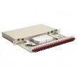 Equip 24-Port Fiber Optic Splice Box, SC Duplex, OM4, 1U, Equipped, Grey