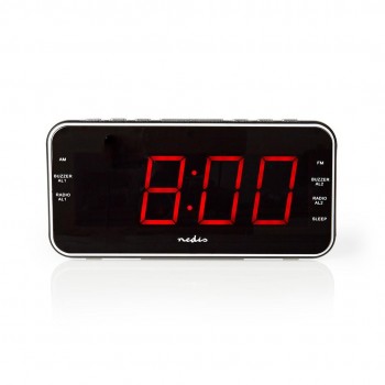Nedis CLAR004BK alarm clock Digital alarm clock Black