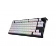 HATOR Skyfall Wireless 80 keyboard Gaming USB + RF Wireless + Bluetooth QWERTY US English Black, White