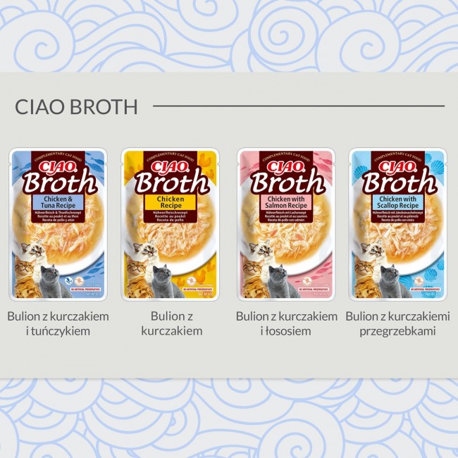 INABA Ciao Broth Chicken & Scallop - cat treats - 40g