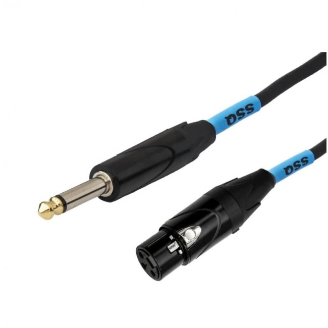 SSQ Cable XZJM10 - Jack mono - XLR female cable, 10 metres SSQ Cable XZJM10 - Jack mono - XLR female cable, 10 metres