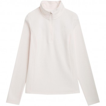 Women's Fleece Sweatshirt 4F F031 cream 4FAW23UFLEF031 12S XL