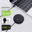 Techly ICC SH-22 microphone Black Conference microphone