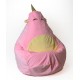 Unicorn pink XL 130 x 90 cm Sako bag pouffe