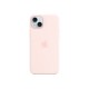 Apple iPhone 15 Plus Silicone Case with MagSafe - Light Pink Apple iPhone 15 Plus Silicone Case with MagSafe - Light Pink