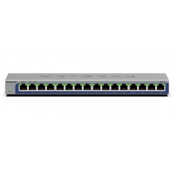 NETGEAR GS116 Unmanaged L2 Gigabit Ethernet (10/100/1000) Black