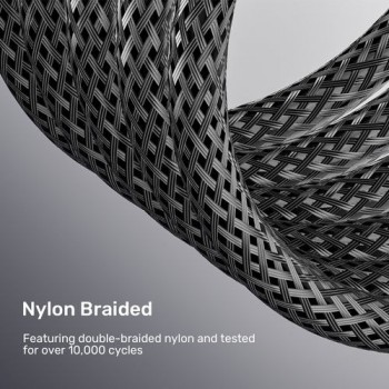 UNITEK 8K Braided Nylon 2M HDMI cable HDMI Type A (Standard) Grey