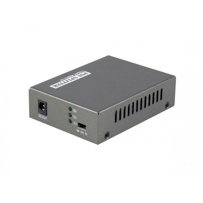 LevelOne Gigabit PoE Splitter, 802.3at/af PoE, 5-12V DC Output