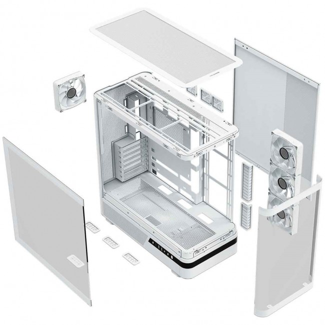MODECOM Volcano Volcano AQ100 ARGB Midi White