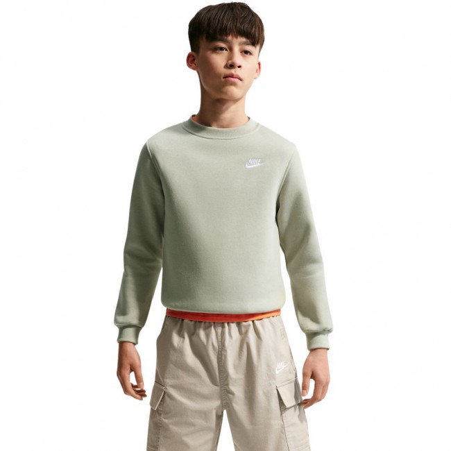 Bluza dla dzieci Nike Sportswear Club Fleece jasnozielona FD3006 304 L