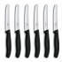 Victorinox Knife Set with serrated edge 6pcs 11cm black Schwarz 6 7833 6 Victorinox7833 Victorinox 7833 (6.7833.6)