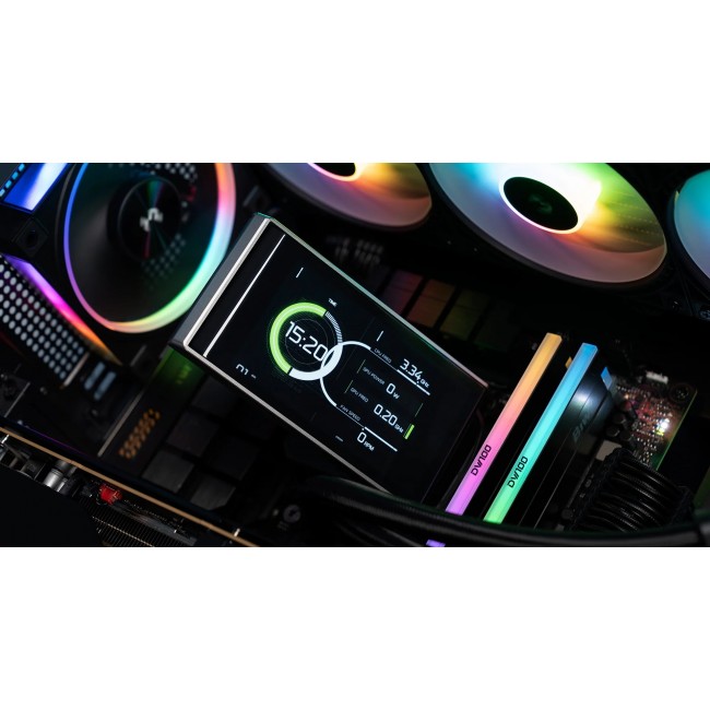 DeepCool LT360 VISION ARGB Processor Liquid cooling kit 12 cm Black 1 pc(s)