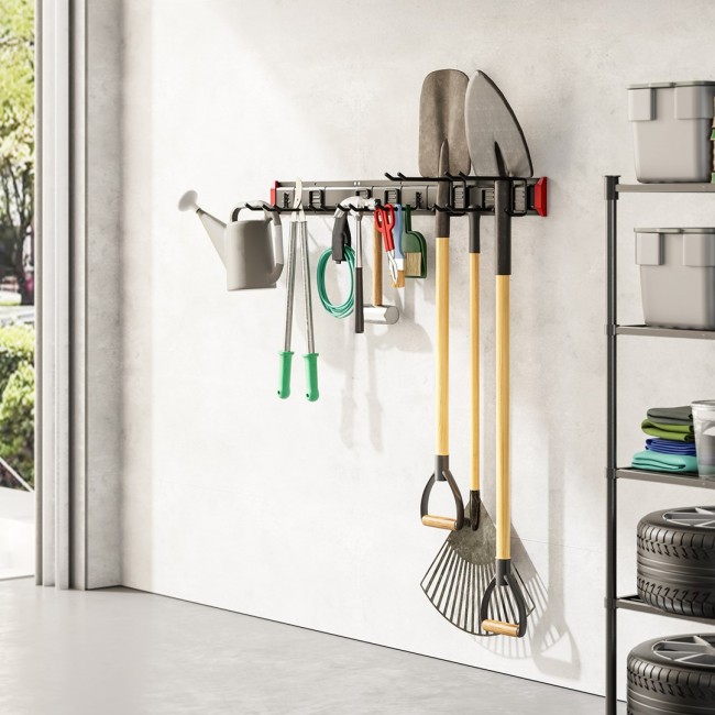 Maclean Wall-Mounted Tool Organizer, steel, max. load 228 kg, width 1222 mm, MC-179 Maclean Wall-Mounted Tool Organizer, steel, max. load 228 kg, width 1222 mm, MC-179