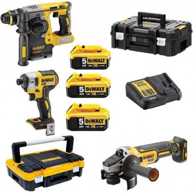 POWER TOOL COMBO KIT DEWALT DCK305P3T (DCF887+DCH273+DCG405)