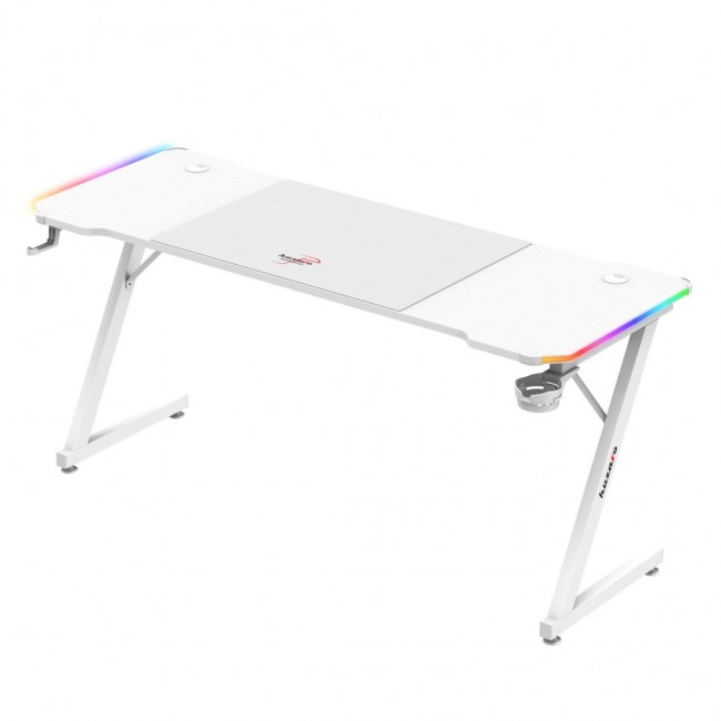 Huzaro Hero 4.8 White RGB - gaming desk Huzaro Hero 4.8 White RGB - gaming desk