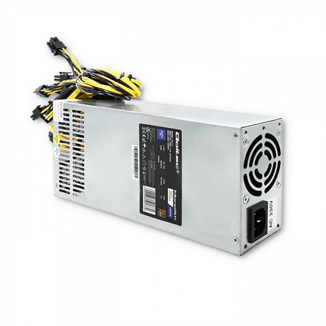 Qoltec 50177 PCI-E power supply Smart 1600W | 80 Plus Gold - Data mining Qoltec 50177 PCI-E power supply Smart 1600W | 80 Plus Gold - Data mining