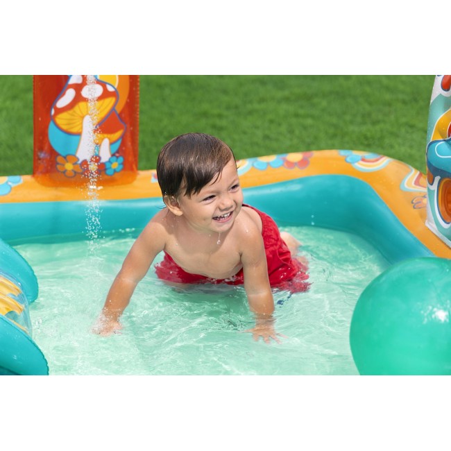 Bestway Retro Groove Kids Inflatable Play Center and Pool 1.93 m x 1.52 m x 74 cm