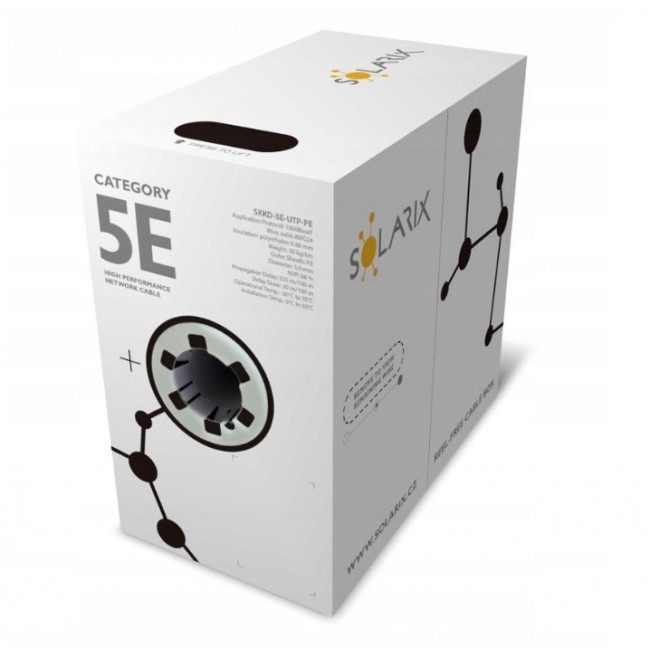 Solarix CAT5E UTP PE FC installation cable