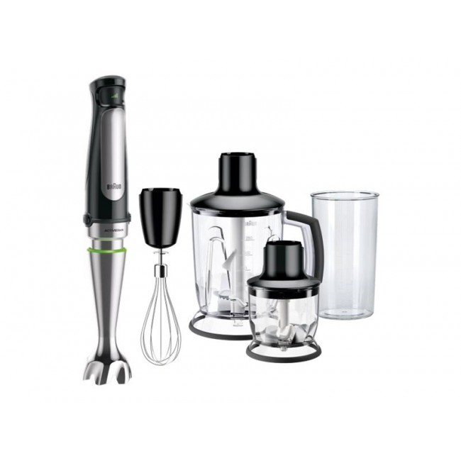 Braun MultiQuick 7 MQ 7045X 1.25 L Immersion blender 1000 W Black, Stainless steel