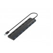 Conceptronic HUBBIES19BP 7-Port USB 3.0 HUB with Power Adapter, 90cm Cable, Individual Power Switch, USB 3.2 Gen 1 Conceptronic HUBBIES19BP 7-Port USB 3.0 HUB with Power Adapter, 90cm Cable, Individual Power Switch, USB 3.2 Gen 1