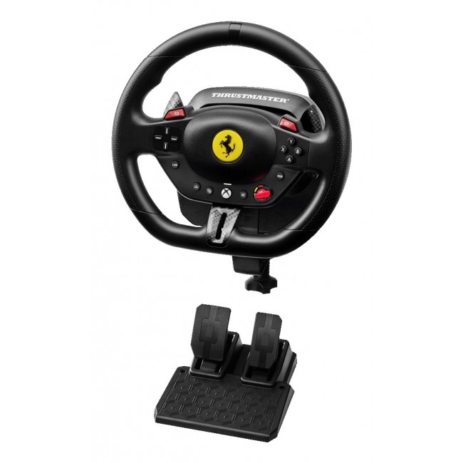 Thrustmaster T98 Ferrari 296 GTS Black USB Steering wheel + Pedals Analogue / Digital PC, Xbox One, Xbox Series S, Xbox Series X, Xbox One X, Xbox One S