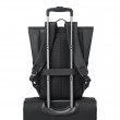 Rivacase Eden backpack Roll top backpack Black Polyester, PU leather