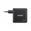 UNITEK GAN CHARGER WITH DISPLAY, 140W, 3xUSB-C
