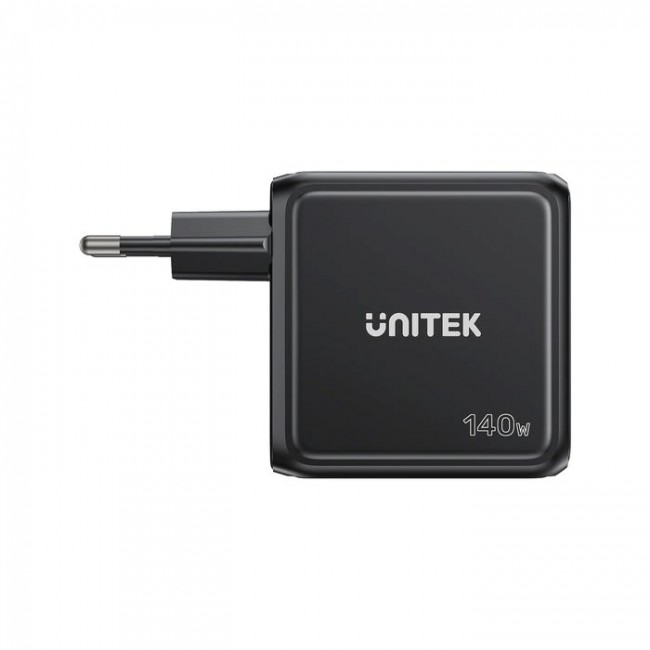 UNITEK GAN CHARGER WITH DISPLAY, 140W, 3xUSB-C