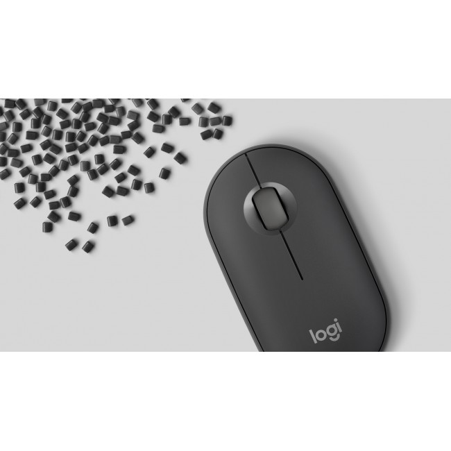 Logitech Pebble 2 M350s mouse Travel Ambidextrous RF Wireless + Bluetooth Optical 4000 DPI