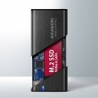 Axagon EEM2-SB2 External USB-C 3.2 Gen 2 metal box for M.2 NVMe & SATA SSD disks. Screwless