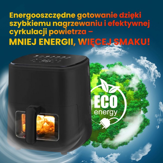 Extralink Home SJ-500 5L Single 1500 W Hot air fryer Black