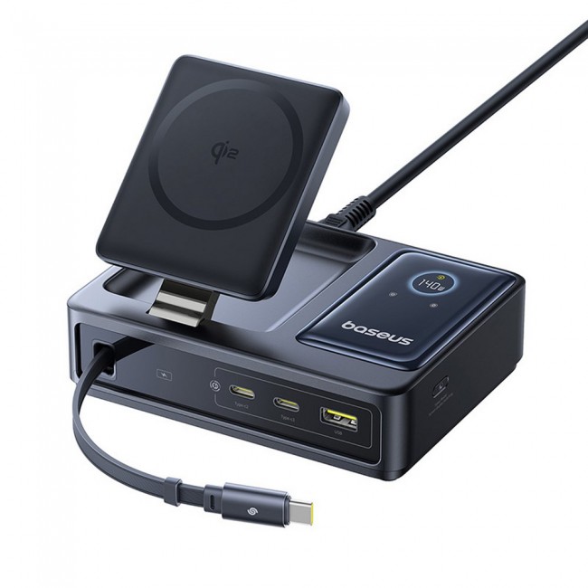 Baseus Nomos Universal Black AC Wireless charging Fast charging Indoor