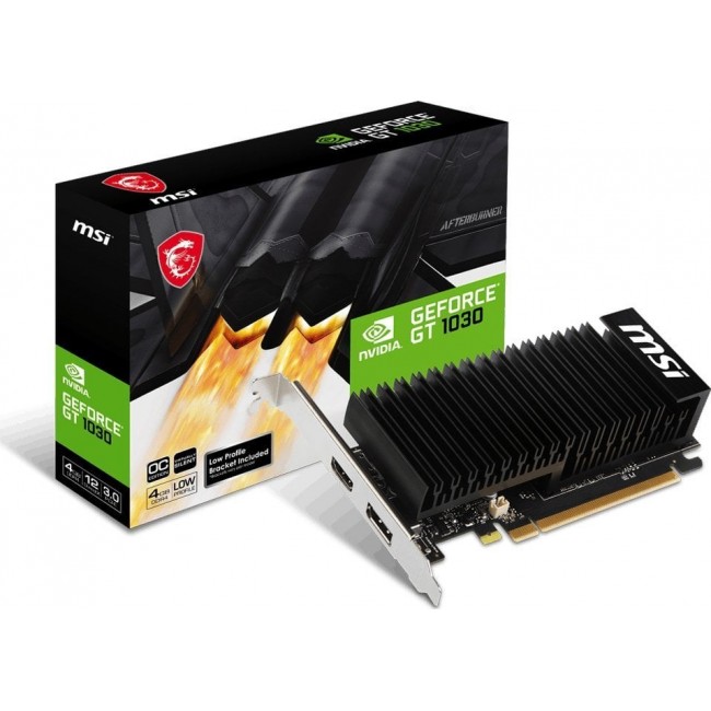MSI GeForce GT 1030 4GHD4 LP OC NVIDIA 4 GB GDDR4 MSI GeForce GT 1030 4GHD4 LP OC NVIDIA 4 GB GDDR4