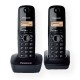 Panasonic KX-TG1612FXH telephone DECT telephone Caller ID Black