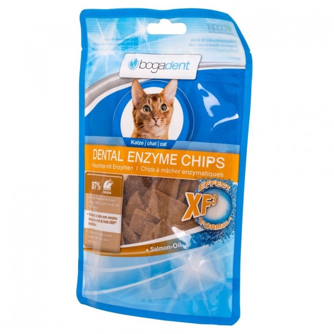 BOGAR Bogadent Dental enzyme chips Chicken - cat treats - 50g BOGAR Bogadent Dental enzyme chips Chicken - cat treats - 50g