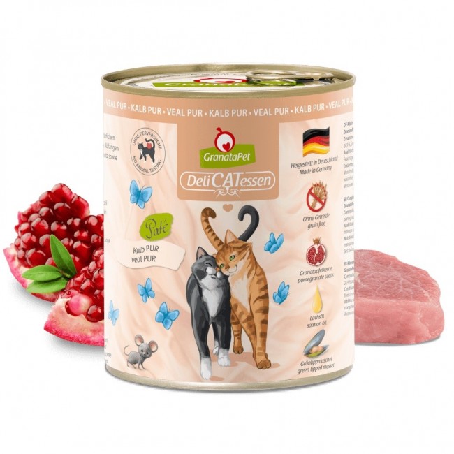 GRANATAPET DeliCATessen Pur Veal - wet cat food - 800g GRANATAPET DeliCATessen Pur Veal - wet cat food - 800g