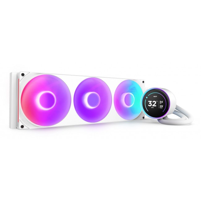 NZXT Kraken Elite 420 RGB Processor All-in-one liquid cooler 14 cm White 1 pc(s)