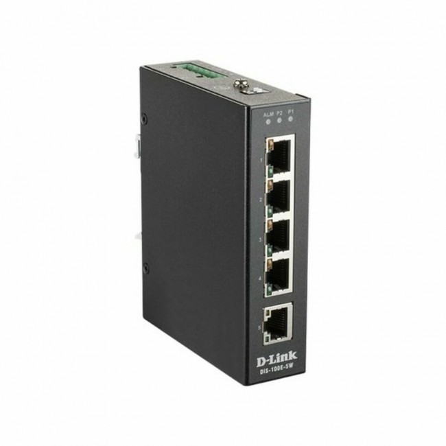 D-Link 5-Port Unmanaged Industrial Switch with 5 x 10/100 BaseT(X) ports D-Link 5-Port Unmanaged Industrial Switch with 5 x 10/100 BaseT(X) ports