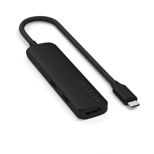 Satechi ST-P4SK interface hub USB Type-C 10000 Mbit/s Black