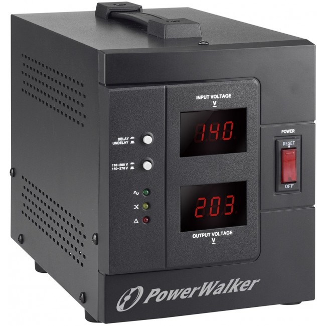 PowerWalker AVR 2000 SIV FR voltage regulator 2 AC outlet(s) 110 - 280 V Black