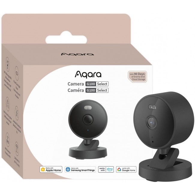 Aqara G100 Cube IP security camera Indoor & outdoor 2304 x 1296 pixels Ceiling/wall Aqara G100 Cube IP security camera Indoor & outdoor 2304 x 1296 pixels Ceiling/wall