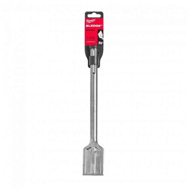 MILWAUKEE SDS-MAX CHISEL 50mm x 300mm SELF-SHARPENING PLATE