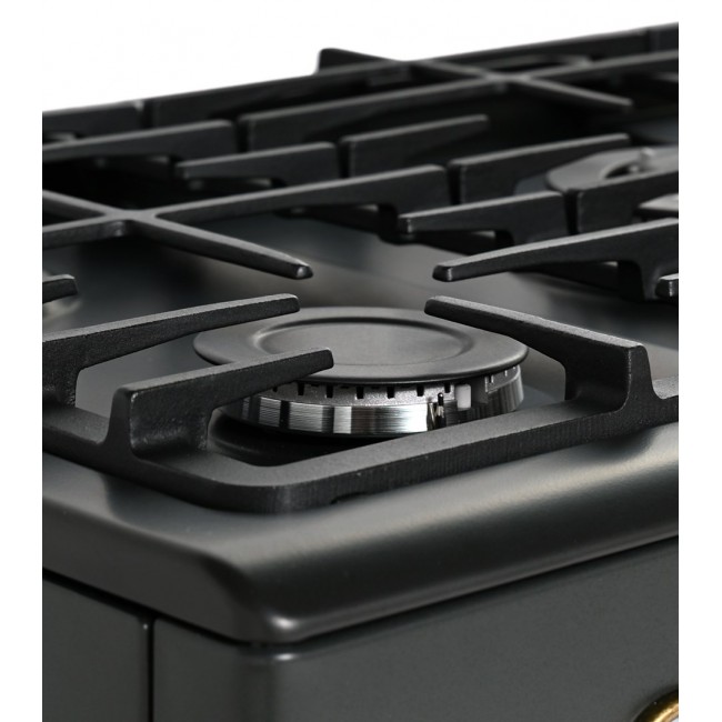 Ravanson Retro KWGE 90AR gas and electric cooker (black)